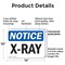 Signmission Radiation & Laser Sign, 10 in H x 14 in W, Plastic, Rectangle OS-2PACK-NS-P-1014-L-19084 - alternate 6